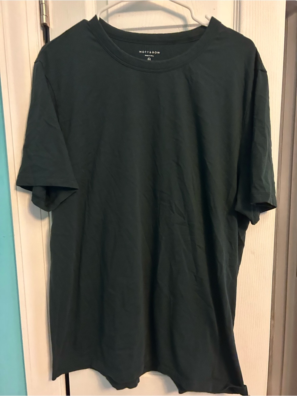 Nobodys Classic Short Sleeve Crew Tee — Dark Green
